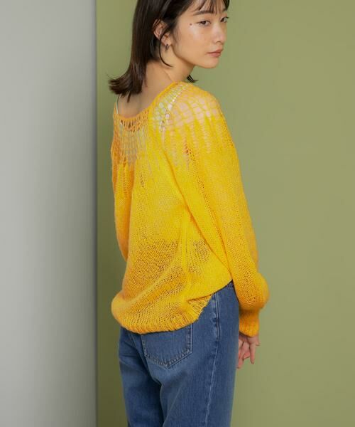 KBF / ケービーエフ ニット・セーター | メッシュネックニット | 詳細3