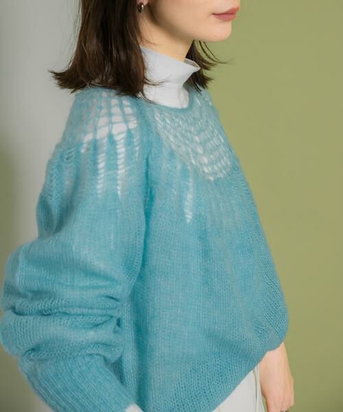 KBF / ケービーエフ ニット・セーター | メッシュネックニット | 詳細20