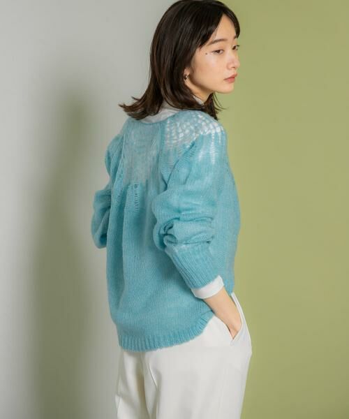 KBF / ケービーエフ ニット・セーター | メッシュネックニット | 詳細11