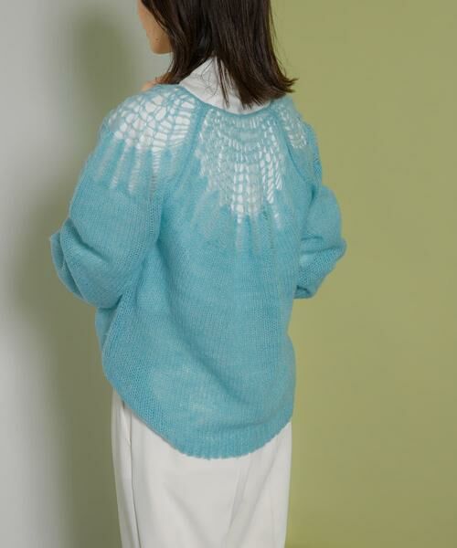 KBF / ケービーエフ ニット・セーター | メッシュネックニット | 詳細12