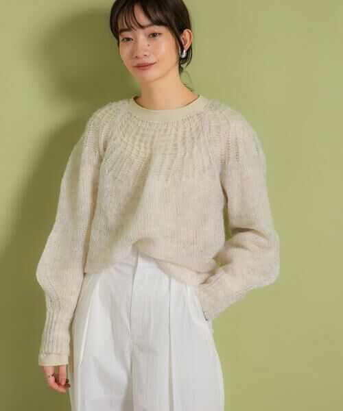 KBF / ケービーエフ ニット・セーター | メッシュネックニット | 詳細24