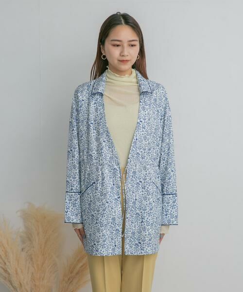 KBF / ケービーエフ その他アウター | ドロストプリントガウン | 詳細11