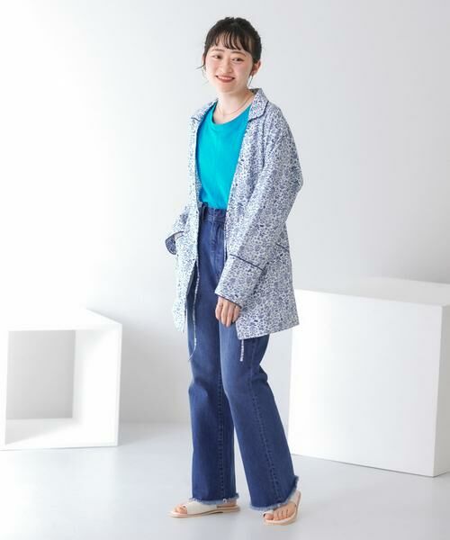 KBF / ケービーエフ その他アウター | ドロストプリントガウン | 詳細3