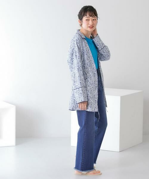 KBF / ケービーエフ その他アウター | ドロストプリントガウン | 詳細4