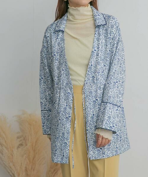 KBF / ケービーエフ その他アウター | ドロストプリントガウン | 詳細6