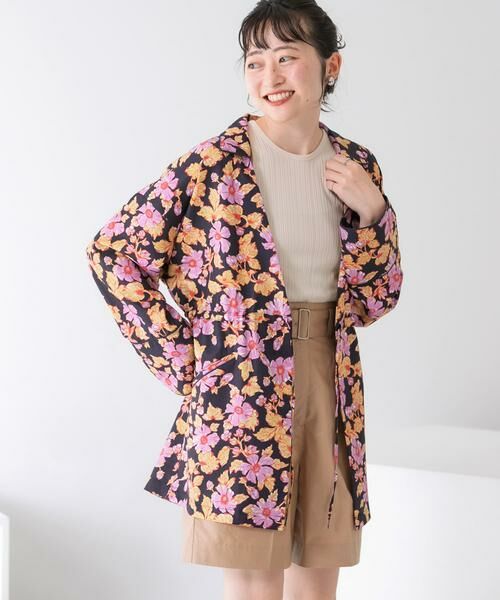 KBF / ケービーエフ その他アウター | ドロストプリントガウン | 詳細16