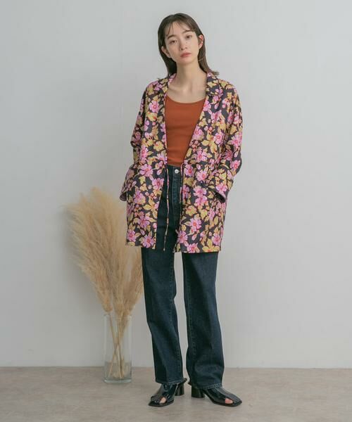 KBF / ケービーエフ その他アウター | ドロストプリントガウン | 詳細24