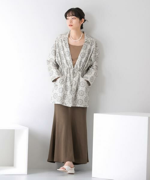 KBF / ケービーエフ その他アウター | ドロストプリントガウン | 詳細29