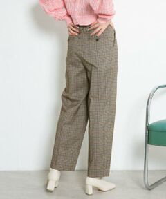 KBF / ケービーエフ その他パンツ | センタープレスWIDEチェックパンツ