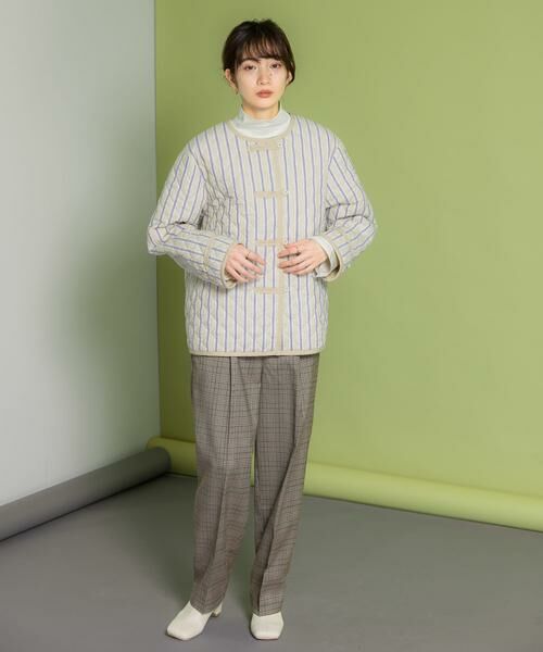 KBF / ケービーエフ その他パンツ | センタープレスWIDEチェックパンツ | 詳細12