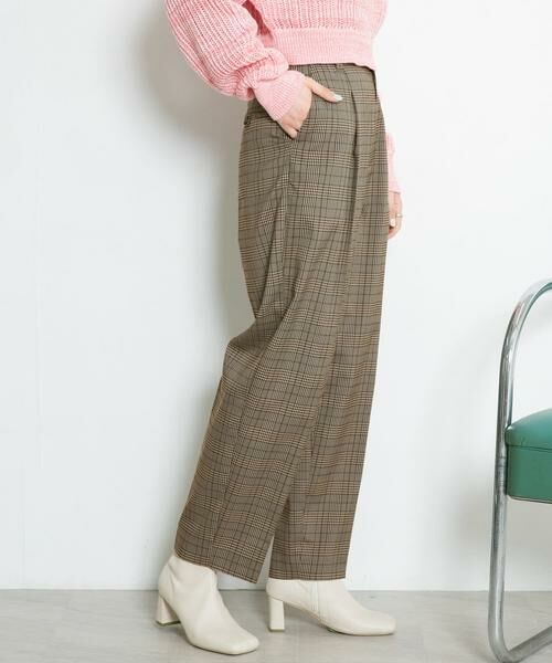 KBF / ケービーエフ その他パンツ | センタープレスWIDEチェックパンツ | 詳細2