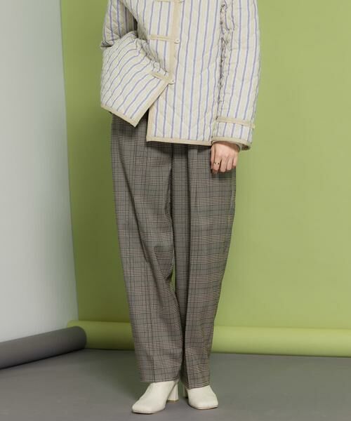 KBF / ケービーエフ その他パンツ | センタープレスWIDEチェックパンツ | 詳細7