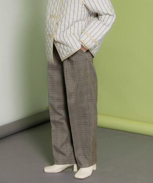 KBF / ケービーエフ その他パンツ | センタープレスWIDEチェックパンツ | 詳細8