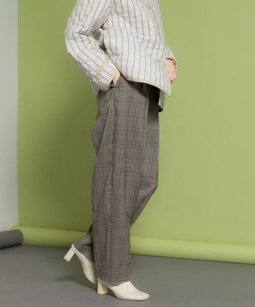 KBF / ケービーエフ その他パンツ | センタープレスWIDEチェックパンツ | 詳細9