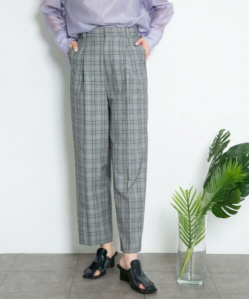 KBF / ケービーエフ その他パンツ | センタープレスWIDEチェックパンツ | 詳細14