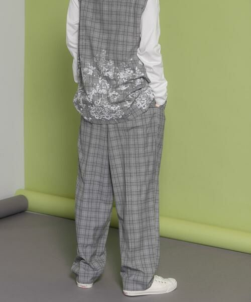 KBF / ケービーエフ その他パンツ | センタープレスWIDEチェックパンツ | 詳細23