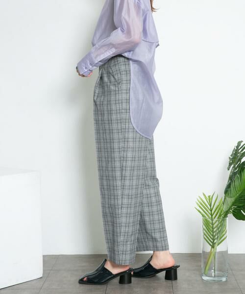 KBF / ケービーエフ その他パンツ | センタープレスWIDEチェックパンツ | 詳細15