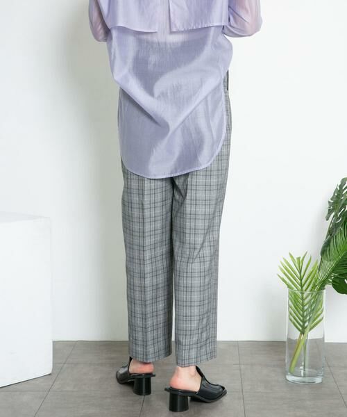 KBF / ケービーエフ その他パンツ | センタープレスWIDEチェックパンツ | 詳細16