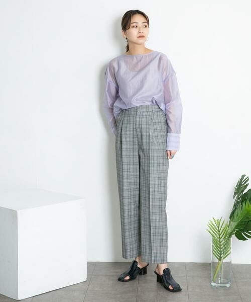 KBF / ケービーエフ その他パンツ | センタープレスWIDEチェックパンツ | 詳細17