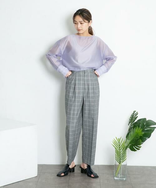 KBF / ケービーエフ その他パンツ | センタープレスWIDEチェックパンツ | 詳細18