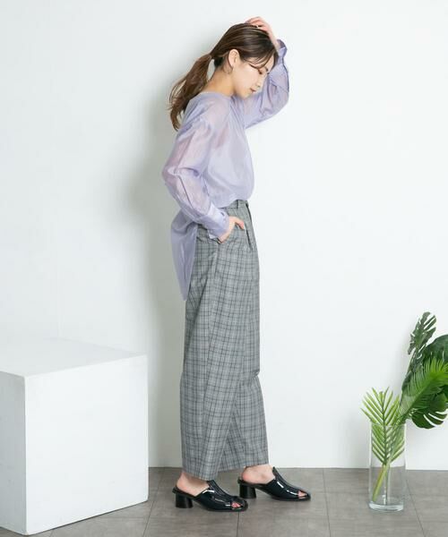 KBF / ケービーエフ その他パンツ | センタープレスWIDEチェックパンツ | 詳細19
