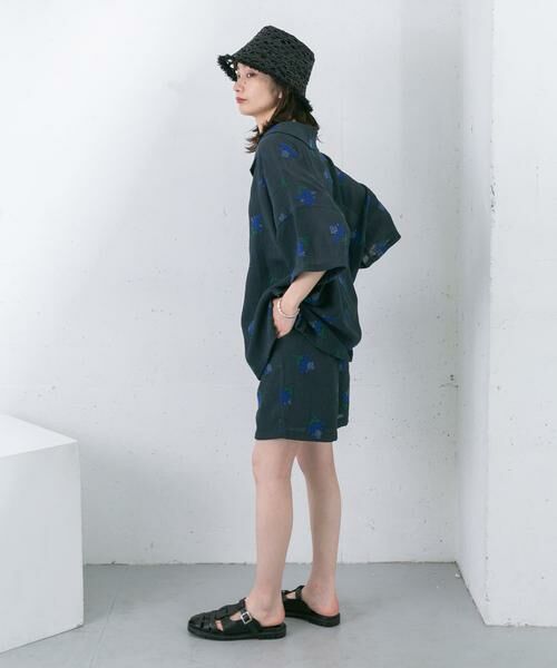 KBF / ケービーエフ ショート・ハーフ・半端丈パンツ | エンブロイダリーショートパンツ | 詳細5