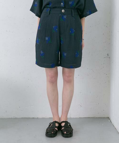 KBF / ケービーエフ ショート・ハーフ・半端丈パンツ | エンブロイダリーショートパンツ | 詳細7