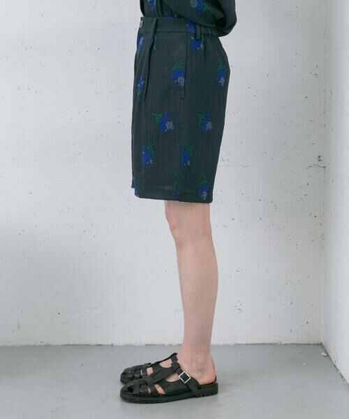 KBF / ケービーエフ ショート・ハーフ・半端丈パンツ | エンブロイダリーショートパンツ | 詳細8