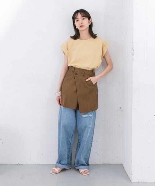 KBF / ケービーエフ スカート | リメイクラップミニスカート | 詳細3