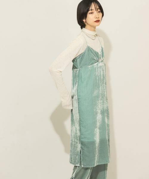 KBF / ケービーエフ ワンピース | ベロアキャミワンピース | 詳細1