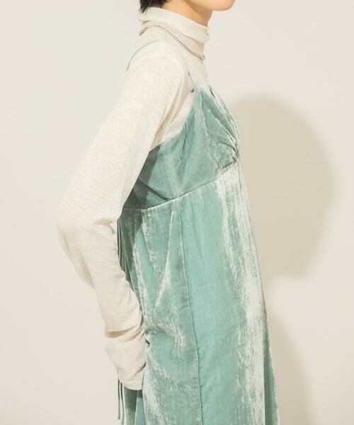 KBF / ケービーエフ ワンピース | ベロアキャミワンピース | 詳細11