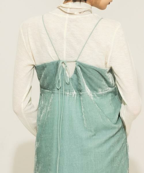 KBF / ケービーエフ ワンピース | ベロアキャミワンピース | 詳細13