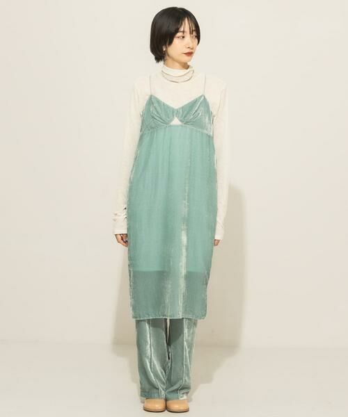 KBF / ケービーエフ ワンピース | ベロアキャミワンピース | 詳細7