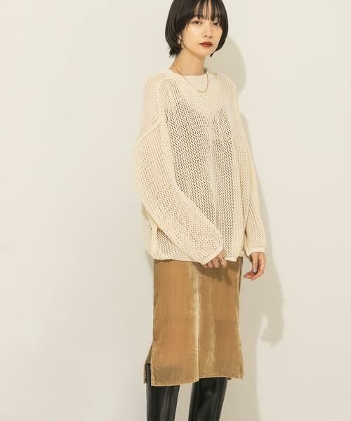 KBF / ケービーエフ ワンピース | ベロアキャミワンピース | 詳細15