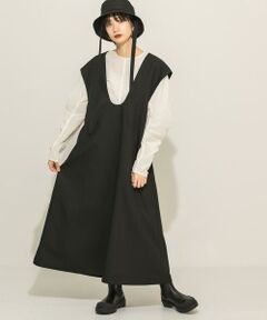 KBF / ケービーエフ ワンピース | Uネック2WAYジャンパースカート