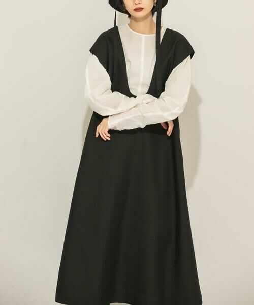 KBF / ケービーエフ ワンピース | Uネック2WAYジャンパースカート | 詳細1
