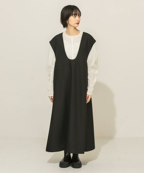KBF / ケービーエフ ワンピース | Uネック2WAYジャンパースカート | 詳細9