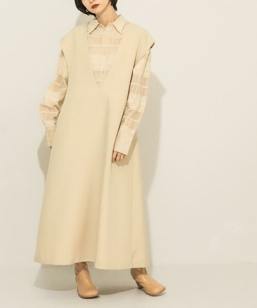 KBF / ケービーエフ ワンピース | Uネック2WAYジャンパースカート | 詳細17