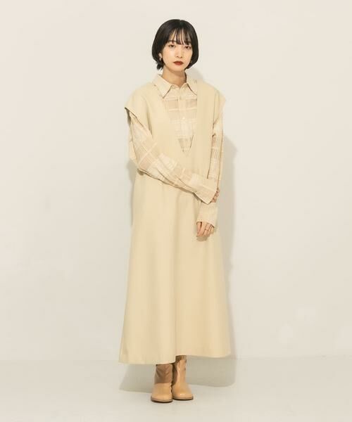 KBF / ケービーエフ ワンピース | Uネック2WAYジャンパースカート | 詳細19