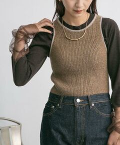 KBF / ケービーエフ タンクトップ | アメスリニットタンクトップ