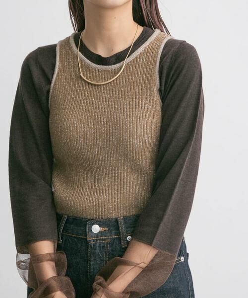 KBF / ケービーエフ タンクトップ | アメスリニットタンクトップ | 詳細1