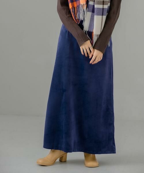 KBF / ケービーエフ スカート | ベロアセミフレアスカート | 詳細1