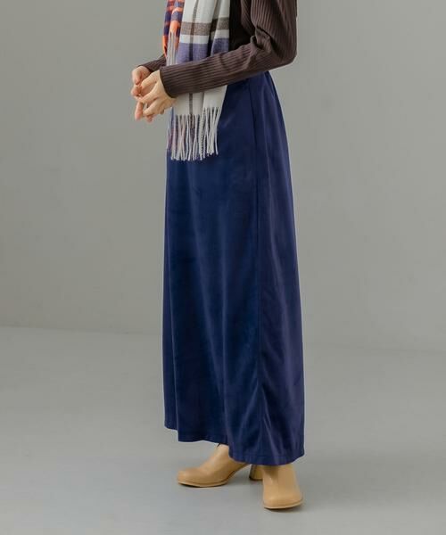 KBF / ケービーエフ スカート | ベロアセミフレアスカート | 詳細3