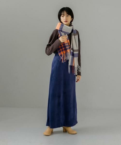 KBF / ケービーエフ スカート | ベロアセミフレアスカート | 詳細5