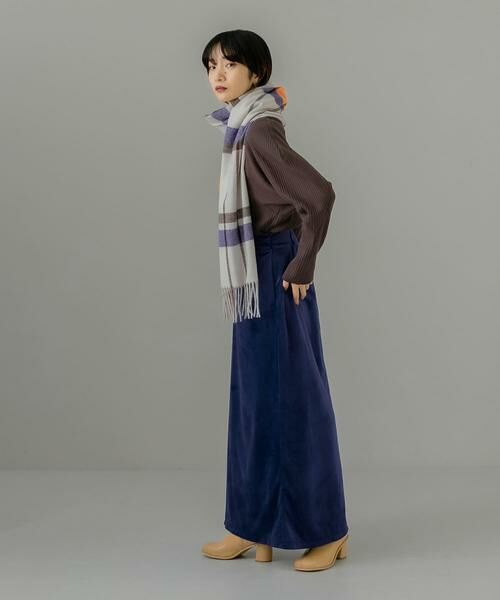 KBF / ケービーエフ スカート | ベロアセミフレアスカート | 詳細6