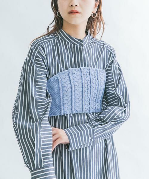 KBF / ケービーエフ その他トップス | ケーブルMIXニットビスチェ | 詳細1