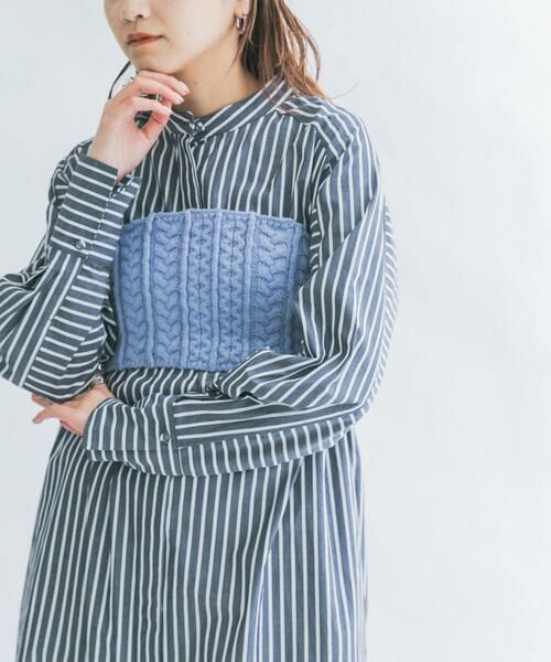 KBF / ケービーエフ その他トップス | ケーブルMIXニットビスチェ | 詳細3