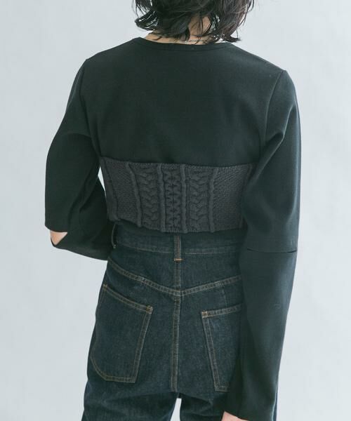 KBF / ケービーエフ その他トップス | ケーブルMIXニットビスチェ | 詳細18