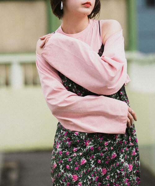 KBF / ケービーエフ Tシャツ | 2WAYバックリボンカットソー | 詳細1