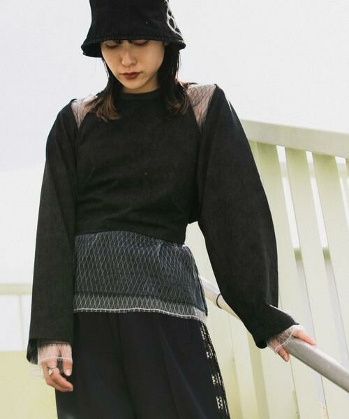 KBF / ケービーエフ Tシャツ | 2WAYバックリボンカットソー | 詳細19